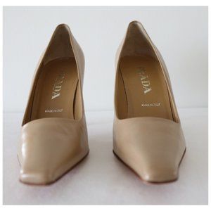 Prada Leather Capretto High Heel Pumps